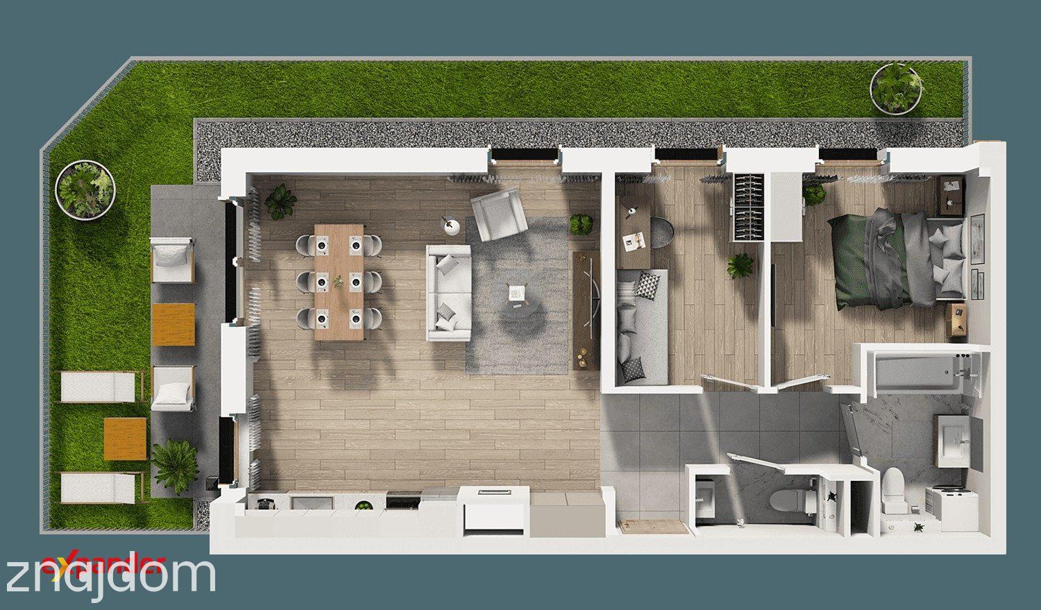Nowa inwestycja! 3 pokoje 64,44 m2 + ogródek 40 m2 - zdjęcie 11