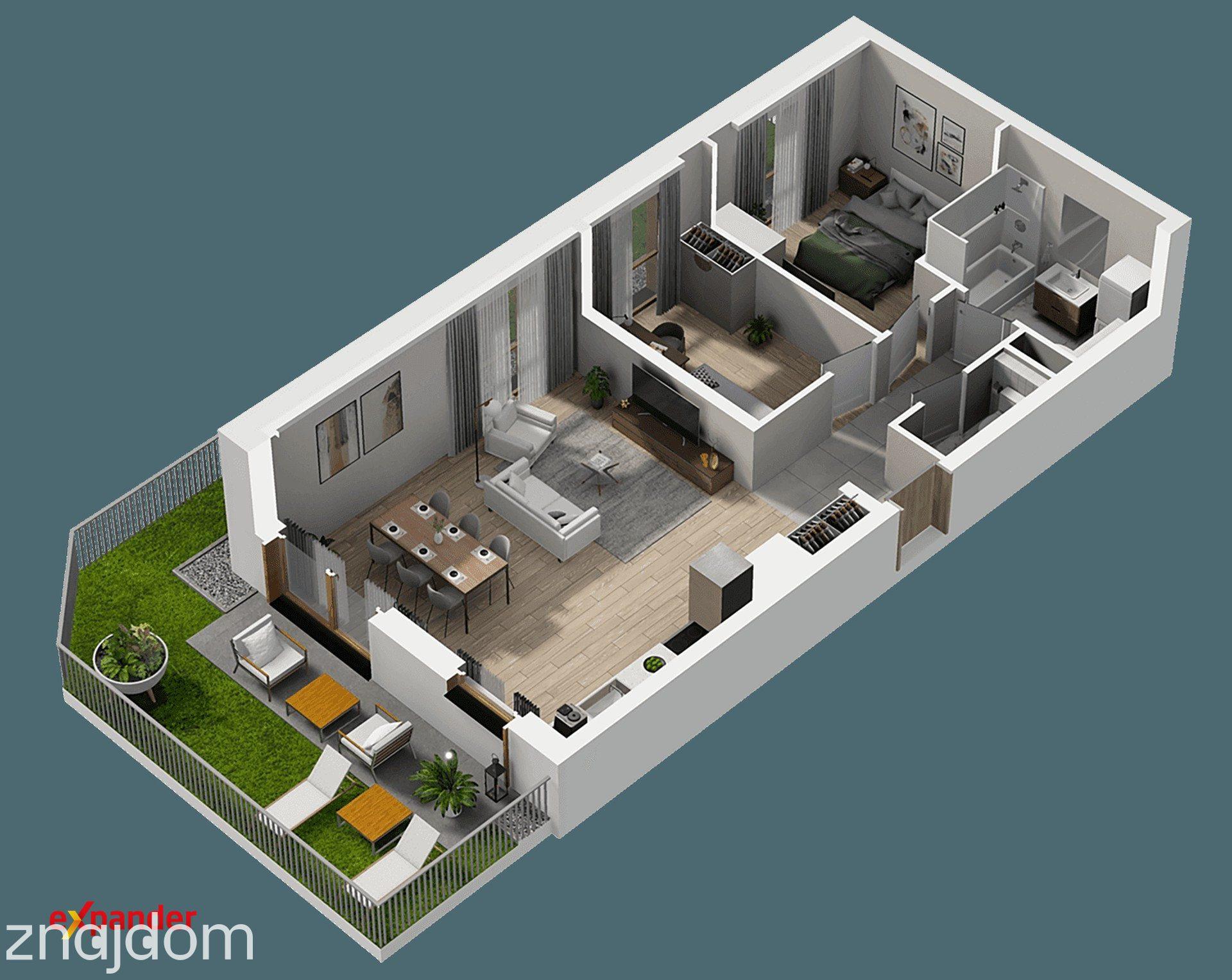 Nowa inwestycja! 3 pokoje 64,44 m2 + ogródek 40 m2 - zdjęcie 12