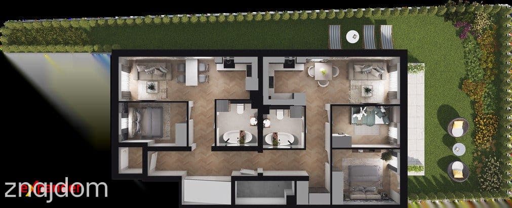 5 pokoi 89m2 | Ogród narożny | Jagodno - zdjęcie 6