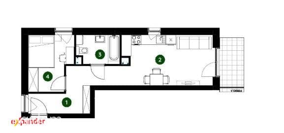 Podgórze 2 pokoje 40m2 - ogródek | PROMOCJA Taniej 134tys !! - zdjęcie 8