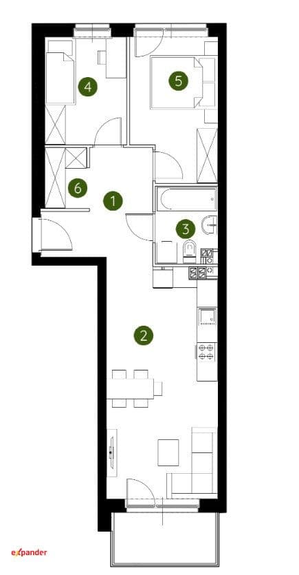 3 pokoje 54m2 20 min Centrum, RABAT 196tys ! - zdjęcie 5