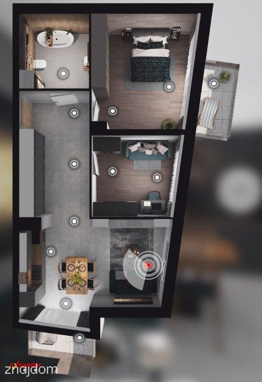 3pokoje 68m2 + balkon 905 tys 20 minut centrum - zdjęcie 6