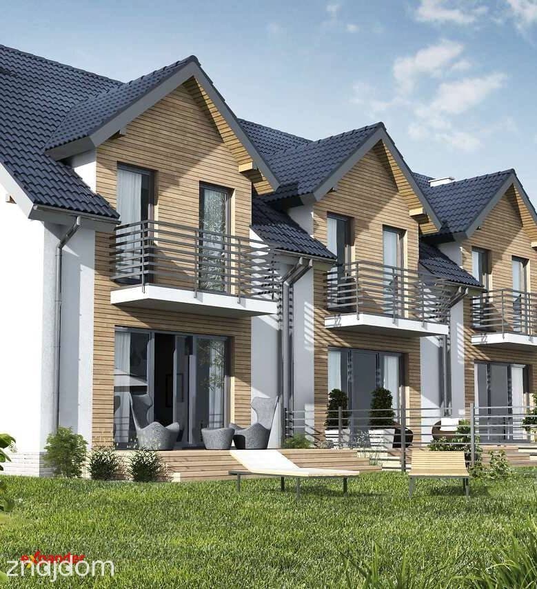Dom szeregowy 120,48 m² z garażem i  ogrodem | Miękinia