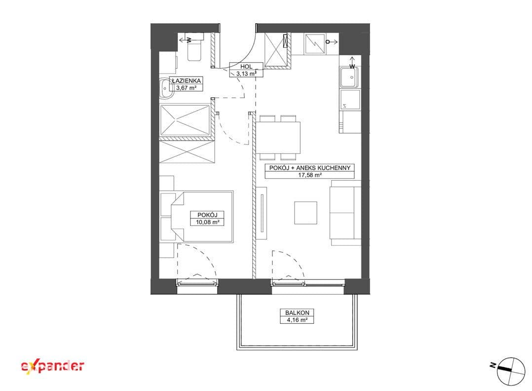 2 pokoje z balkonem w otulinie lasu | Smart Home | Bez PCC i prowizji - zdjęcie 6