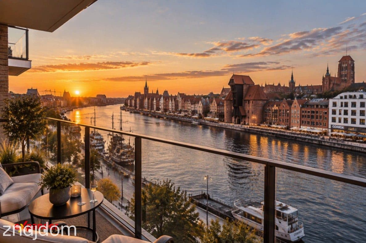 Luksusowy Apartament nad Motławą | Taras i Ogród Zimowy | Młody Gdańsk
