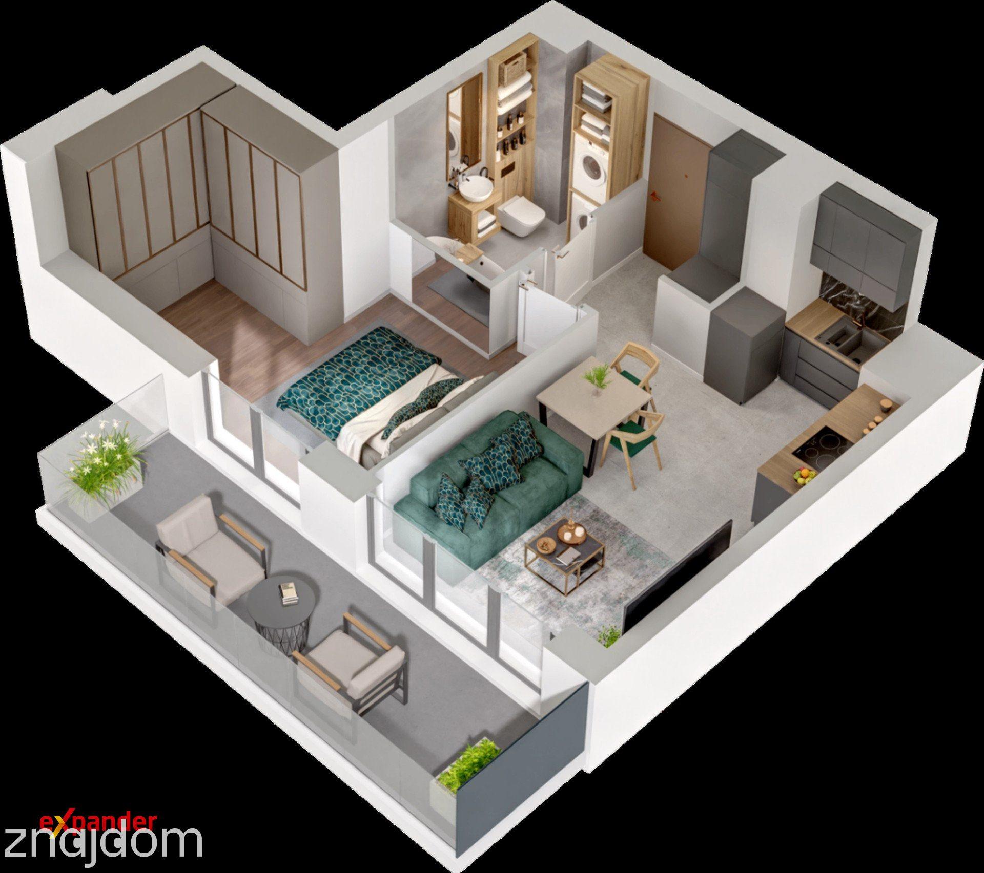 Nowe 2 pokoje / Nowoczesna inwestycja/Balkon 10mkw - zdjęcie 8