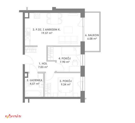 3-pokojowe mieszkanie z balkonem | Winda | Nowoczesna inwestycja - zdjęcie 6