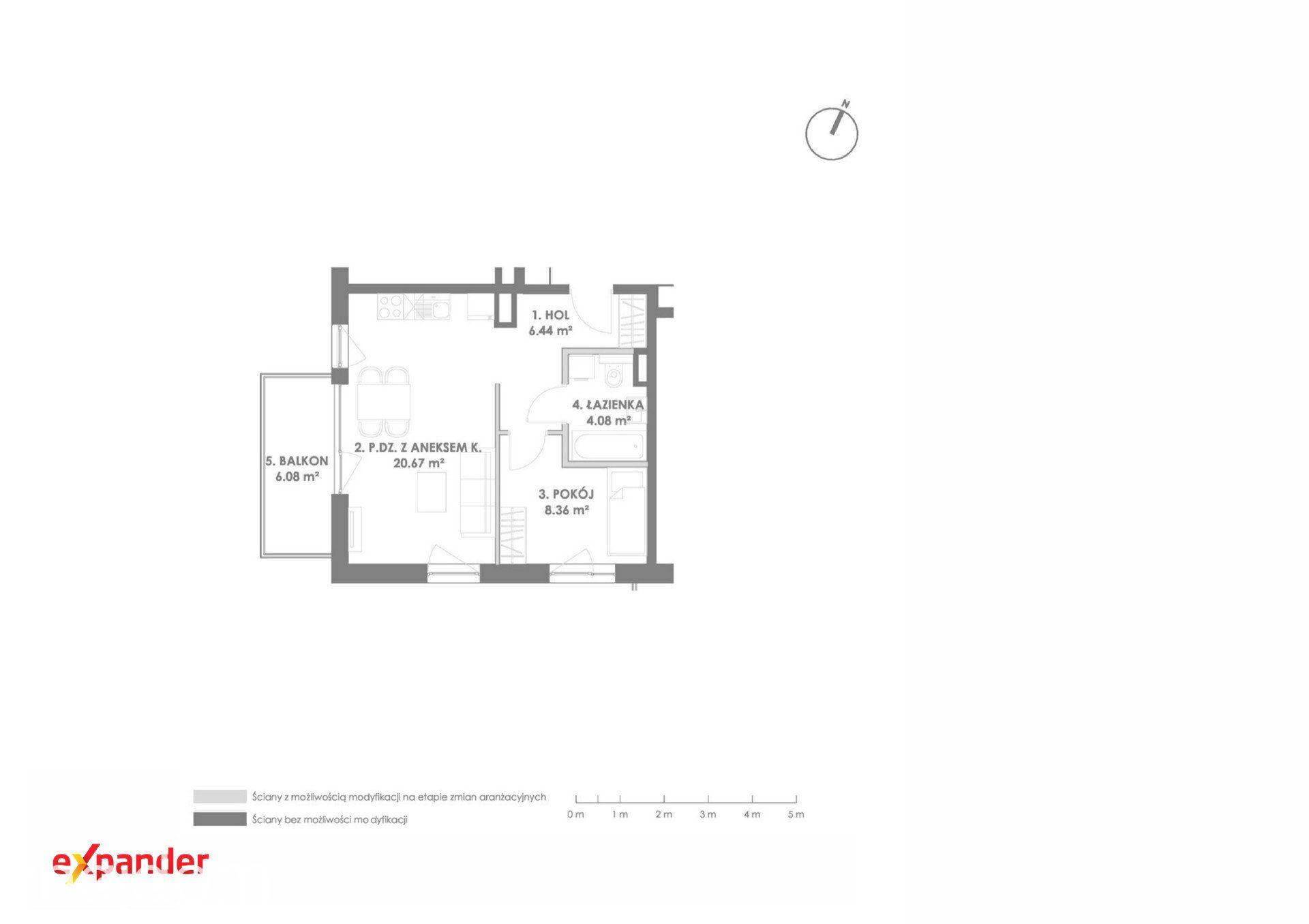 2-pokojowe mieszkanie z balkonem | 39,55 m² | Rumia - zdjęcie 6