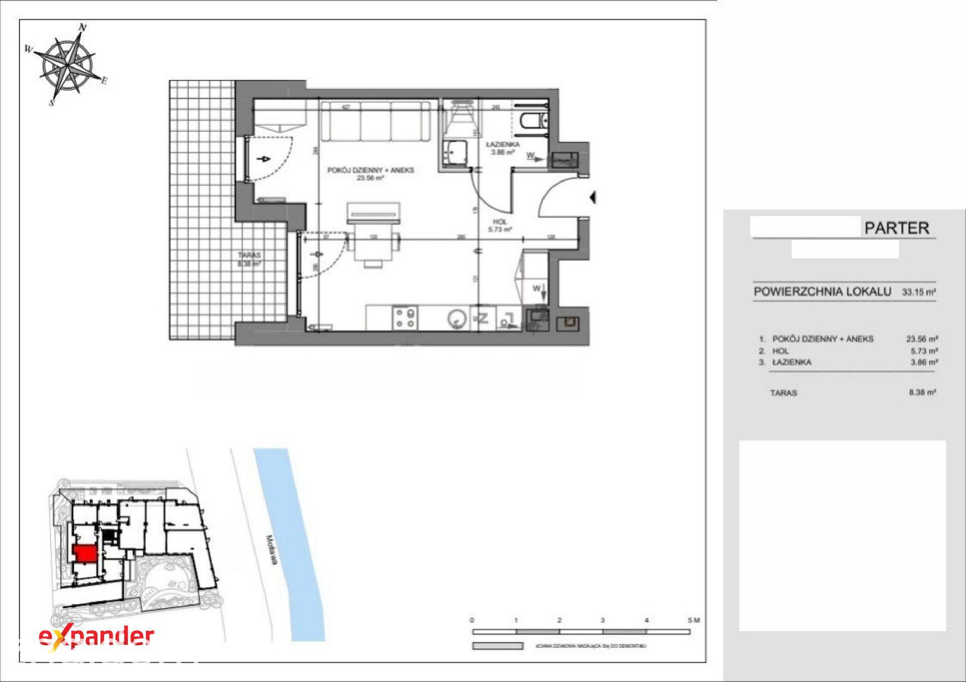 Apartament z tarasem | 33,15 m² | Gdańsk Śródmieście | nad Motławą - zdjęcie 5