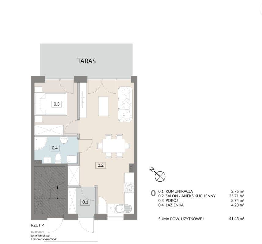 Ładna Inwestycja | Parter 2 Pok | Ogród | Parking 8482,04 zł/m² - zdjęcie 9