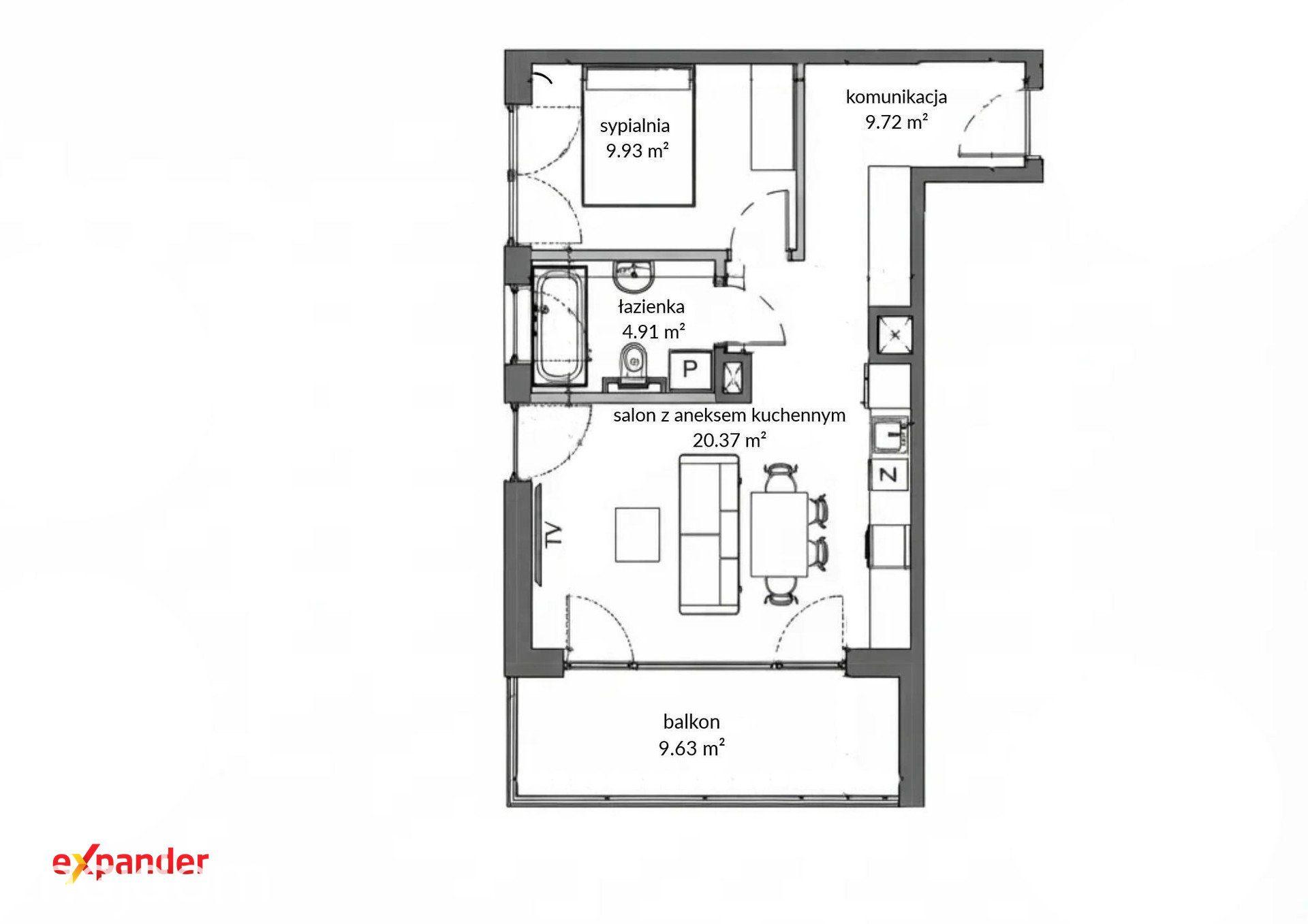 2 pokojowy apartament | 44.93 m² | Ustroń | przy lesie | 0%prowizji - zdjęcie 7