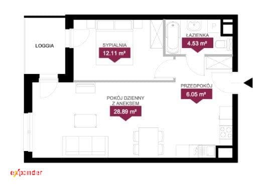 Komfortowe 2 pok z dużym salonem - zdjęcie 20