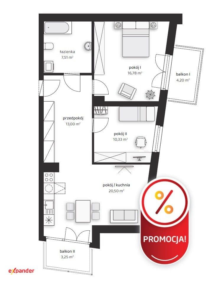 2x Duże ogródki 90m2, 20 minut do centrum - 851 tys. 12,5 tys/m2 PROMO