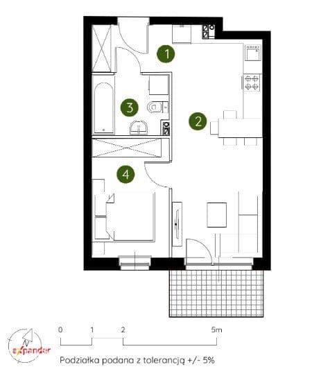 3 pokoje 56m2 20 min Centrum, RABAT 100tys ! - zdjęcie 5