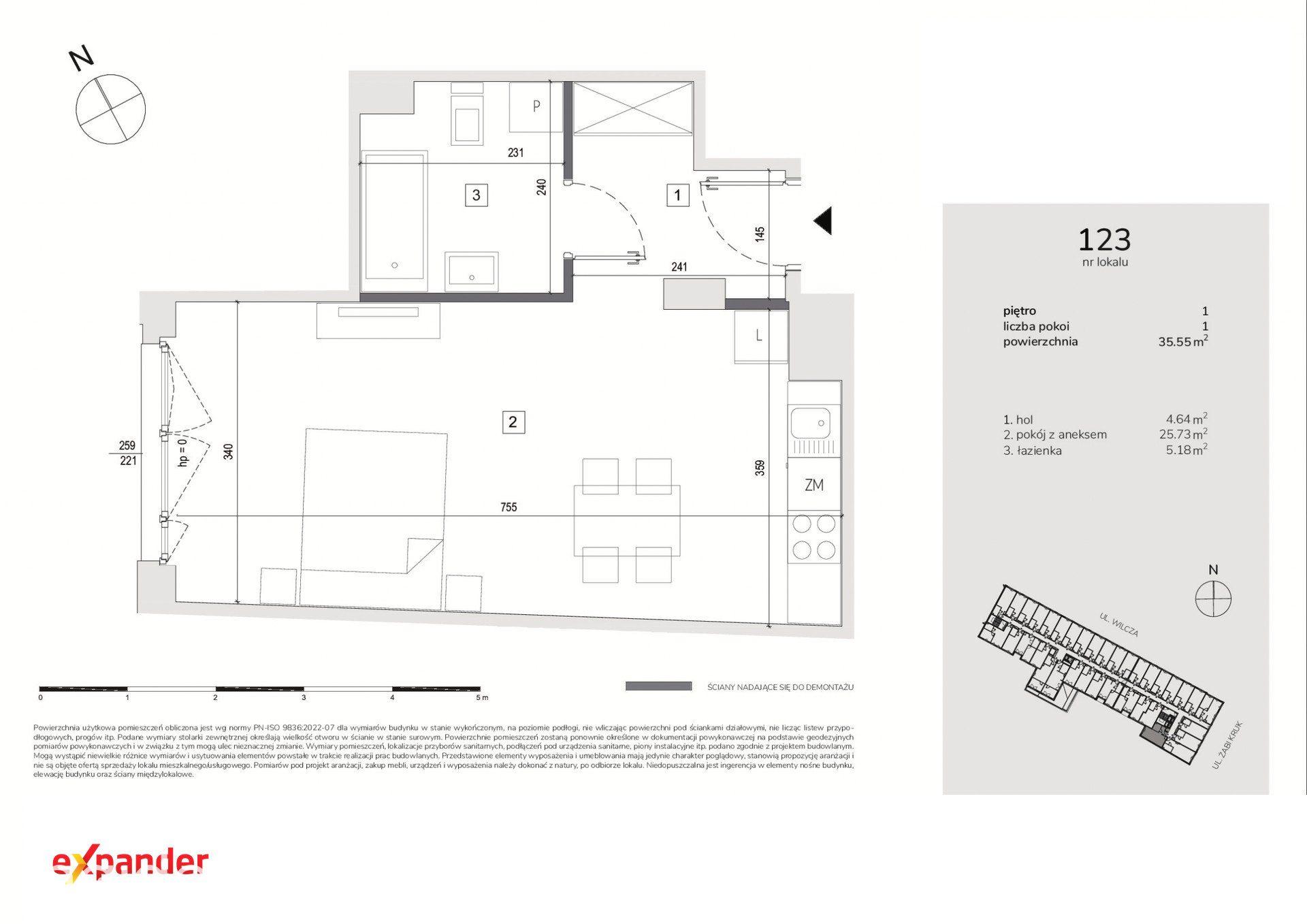 Kawalerka 36 m² na 1. piętrze | pod najem | Żabi Kruk, centrum Gdańska - zdjęcie 9