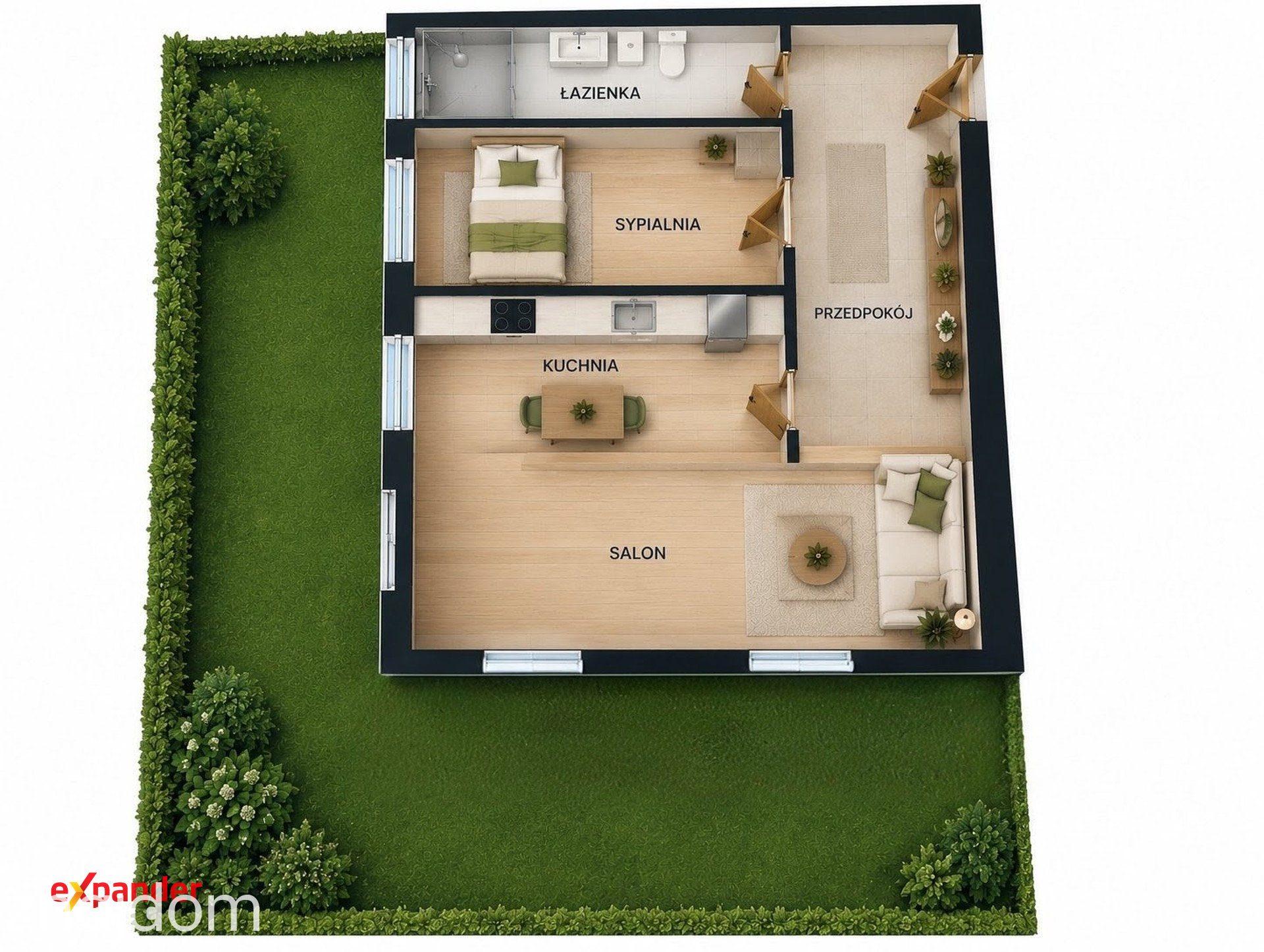 Wileńska Park | 55,13 m² | Ogródek 55 m² | Hala garażowa | 2024 r. - zdjęcie 17
