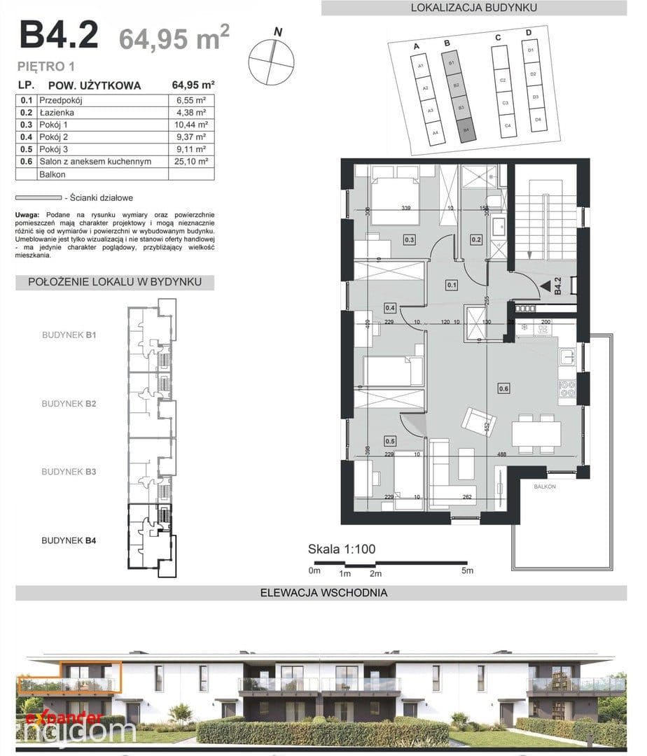 Apartament 4 pokojowy z garażem dwustanowiskowym - zdjęcie 7