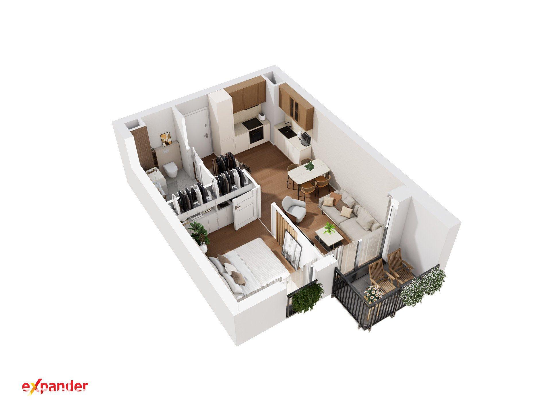 Nowe 2 pokoje w centrum z pięknym widokiem | 38,28 m² | Balkon | bez PCC i prowizji - zdjęcie 9
