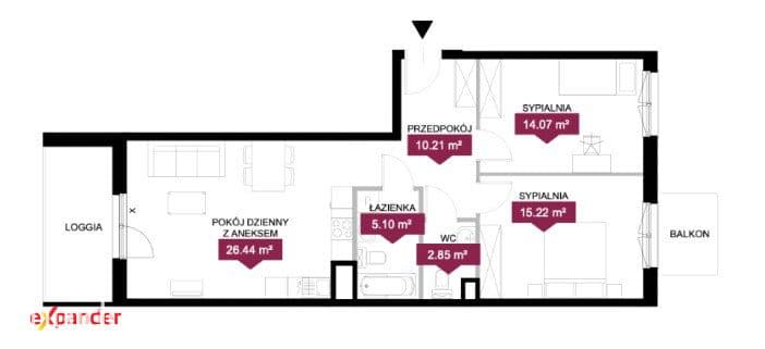 Dwustronne 3 pokoje w promocyjnej cenie - zdjęcie 20