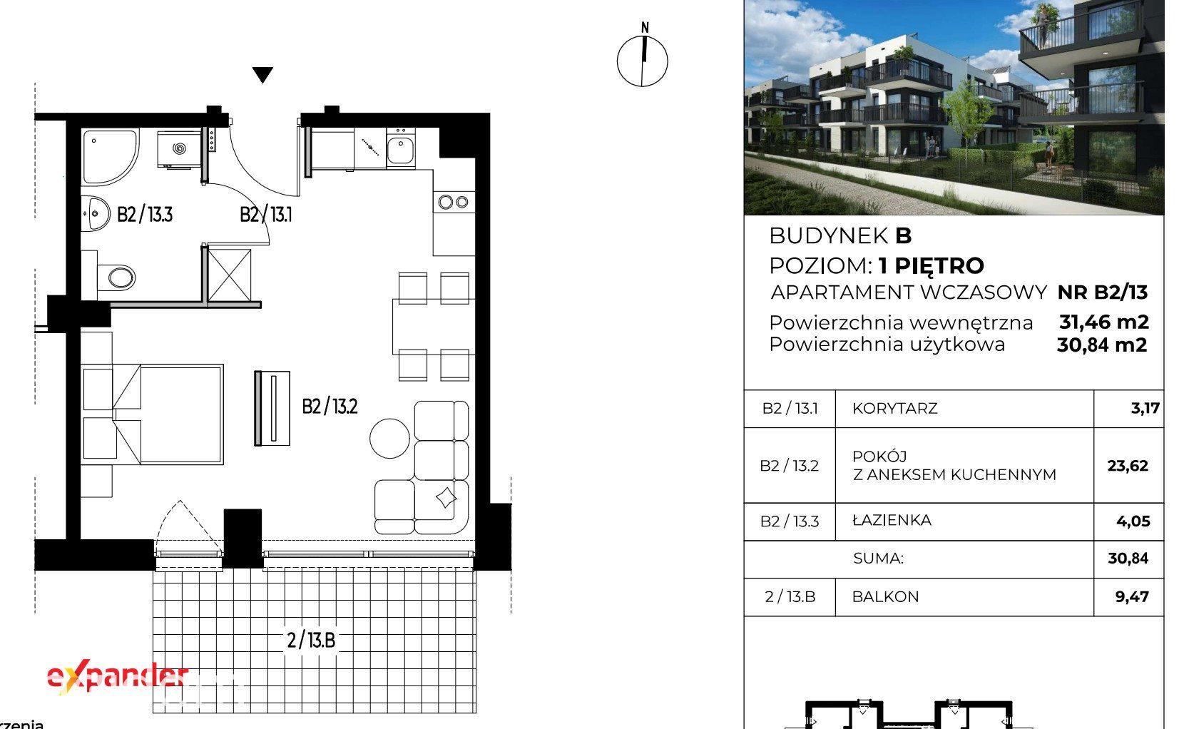 2 pokoje z widokiem na zieleń, południe, balkon 9m2, 900m od morza - zdjęcie 10