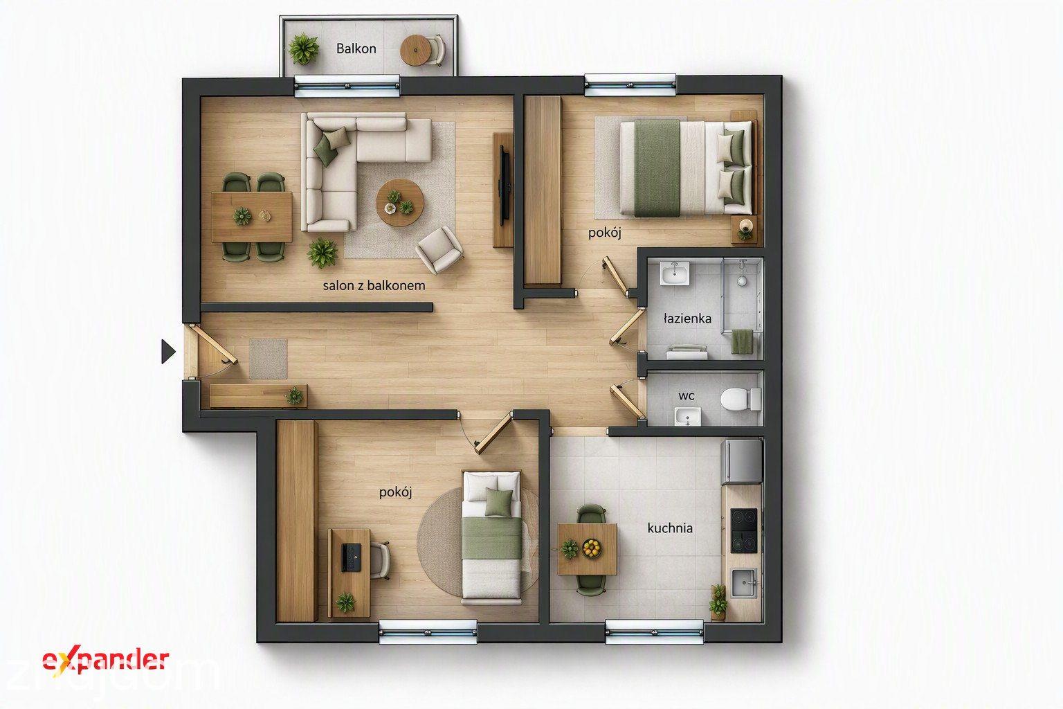 Gdynia OBŁUŻE | 45,6 m² | 3 Pokoje| 7. Piętro - zdjęcie 10