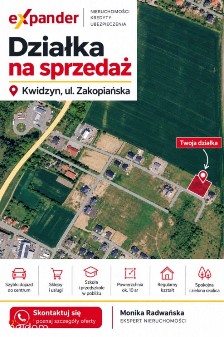 Działka budowlana 1050 m² | Kwidzyn | ul. Zakopiańska - zdjęcie 2