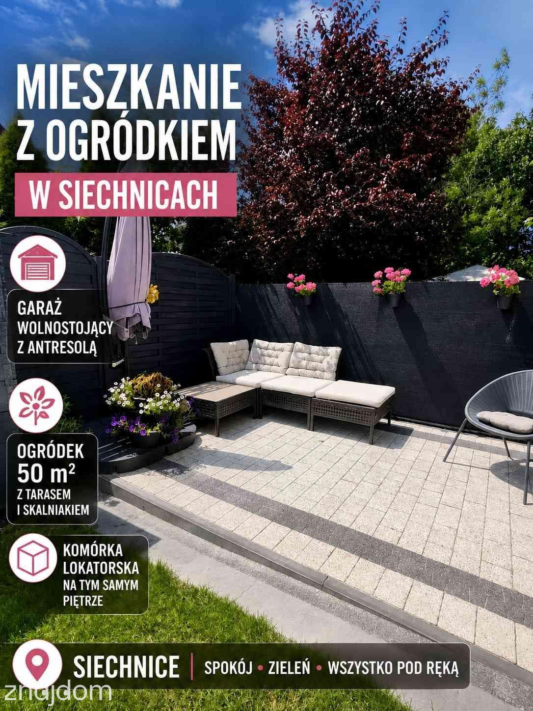 Mieszkanie 3-pokojowe |GARAŻ WOLNOSTOJĄCY| ogródek