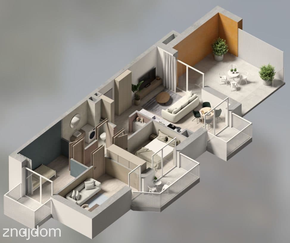 4 pokoje, 3x balkon, taras na Piątkowie, 0% - zdjęcie 12