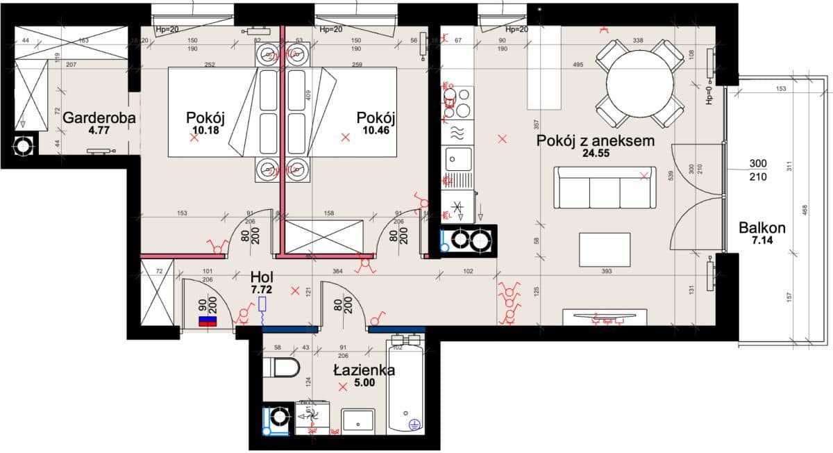 3 pokoje, balkon, zieleń, tramwaj. Bez prowizji - zdjęcie 2