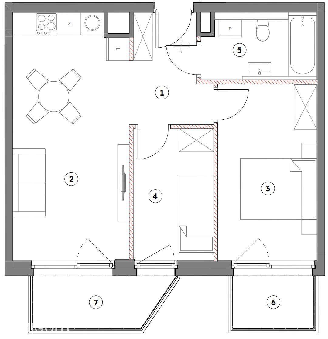 3 pokoje, 2x balkon na Piątkowie, prowizja 0% - zdjęcie 2