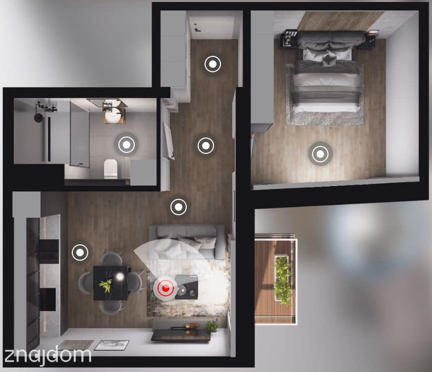 2 pokoje + garderoba z balkonem, tramwaj, zieleń - zdjęcie 7