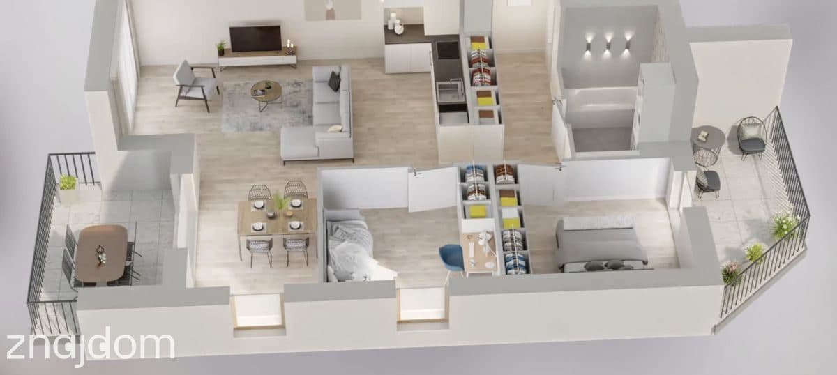 3 pokoje, 2x balkon, komórka lokatorska, 0%!!! - zdjęcie 11