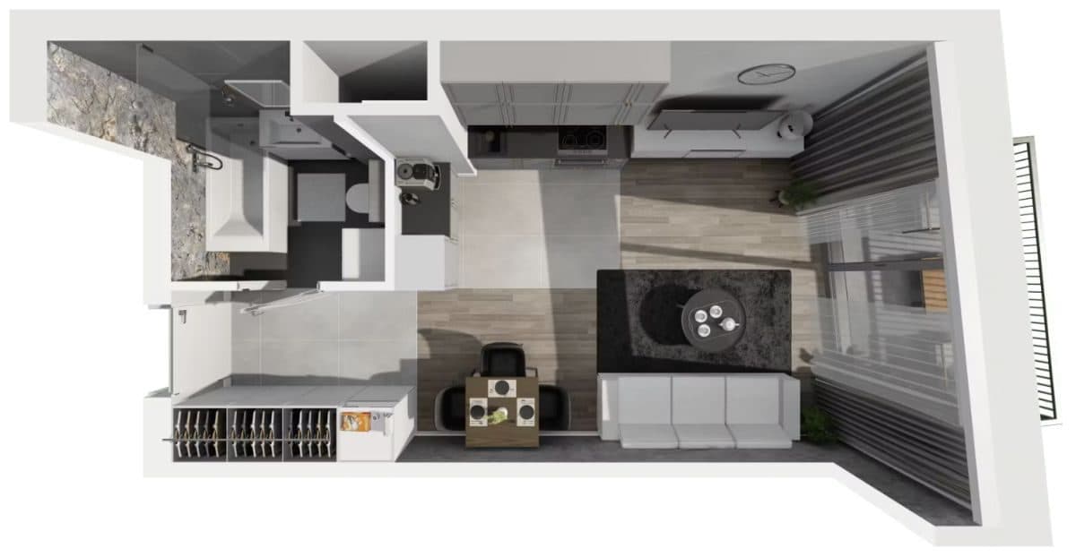 apartament z balkonem w centrum Poznania, 0% - zdjęcie 6
