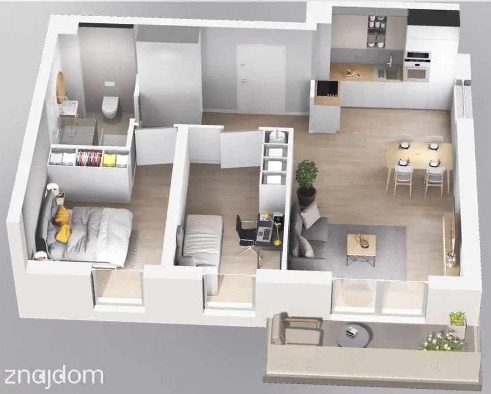3 pokoje, balkon, komórka lokatorska, 0% prowizji! - zdjęcie 9