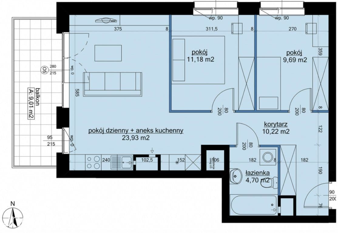 3 pokoje z balkonem na Winogradach. 0% prowizji! - zdjęcie 2