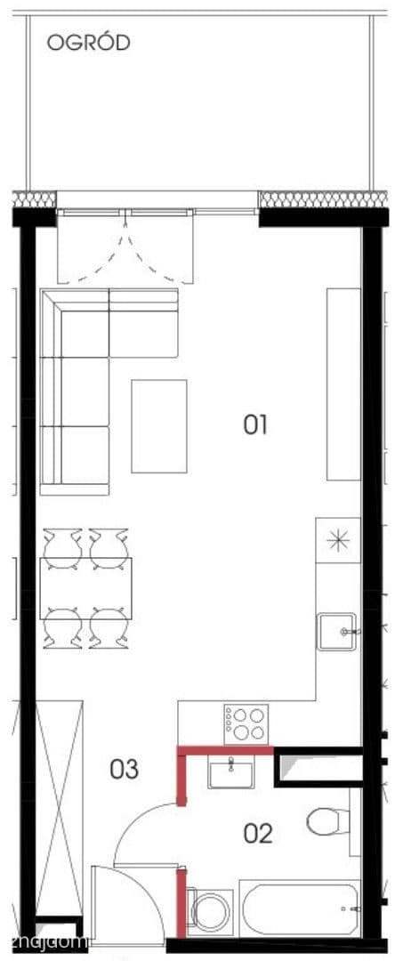 apartament z ogródkiem, słoneczne, tramwaj - zdjęcie 2