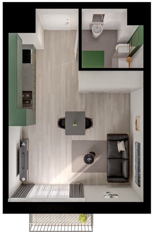apartament z balkonem, jasny, zielona okolica - zdjęcie 4