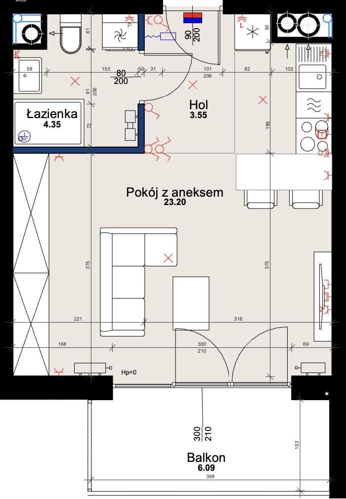 2 pokoje, balkon, zieleń, tramwaj. Bez prowizji - zdjęcie 2