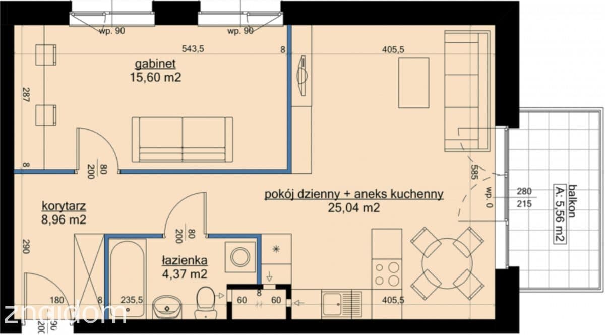 2 pokoje z balkonem na Winogradach, 0% - zdjęcie 2