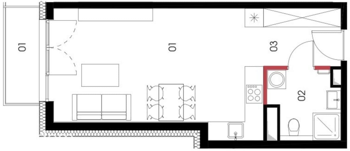 apartament z balkonem, tramwaj, zielona okolica - zdjęcie 2