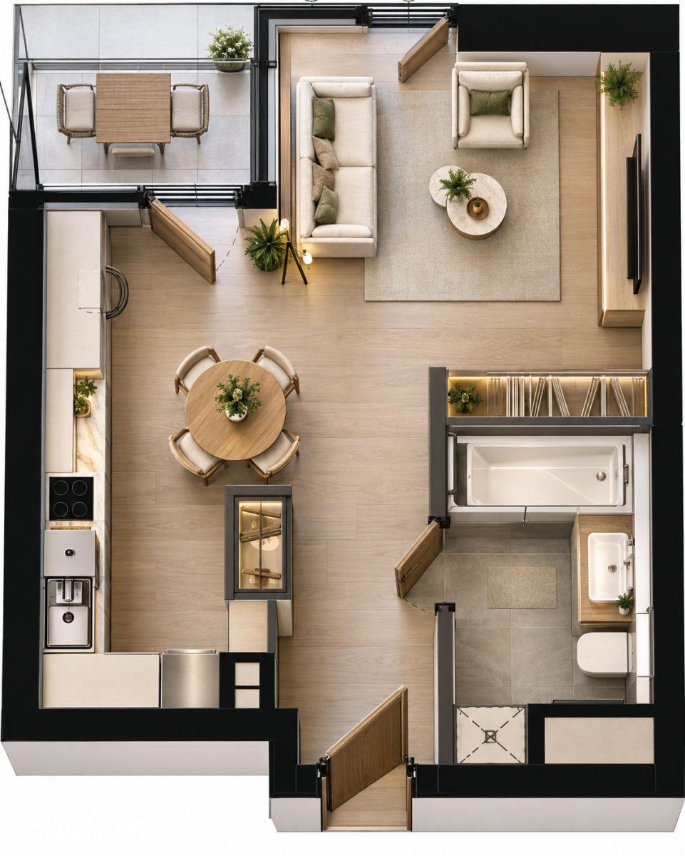 Inwestycja Premium w sercu Sołacza, apartament, 0% - zdjęcie 6