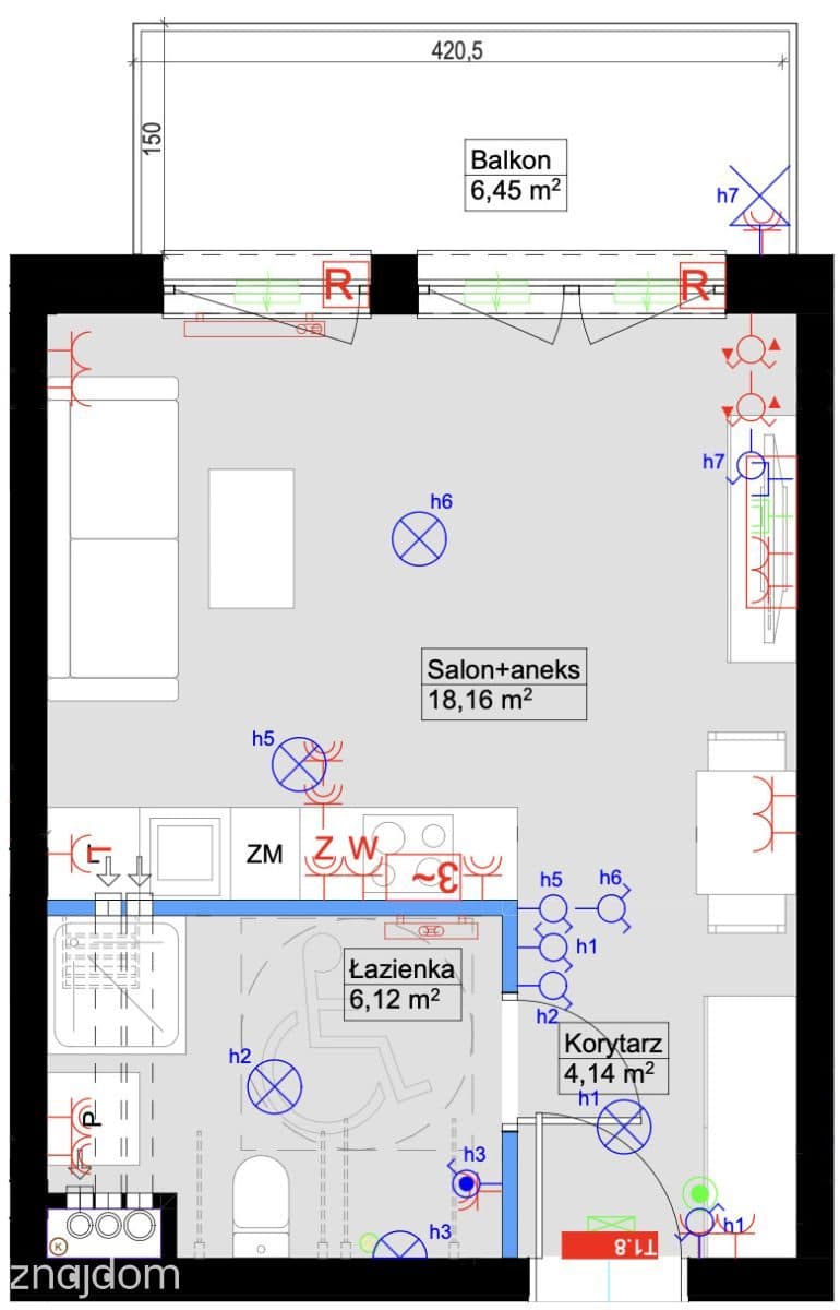 apartament, balkon, komórka lokatorska, 0% - zdjęcie 2