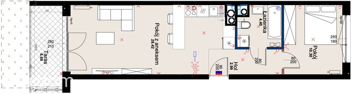 2 pokoje, balkon, zieleń, tramwaj. Bez prowizji - zdjęcie 2