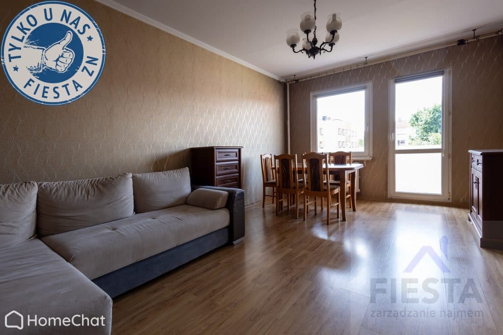 3 pokoje , z balkonem , umeblowane ,Bursztynowa 16