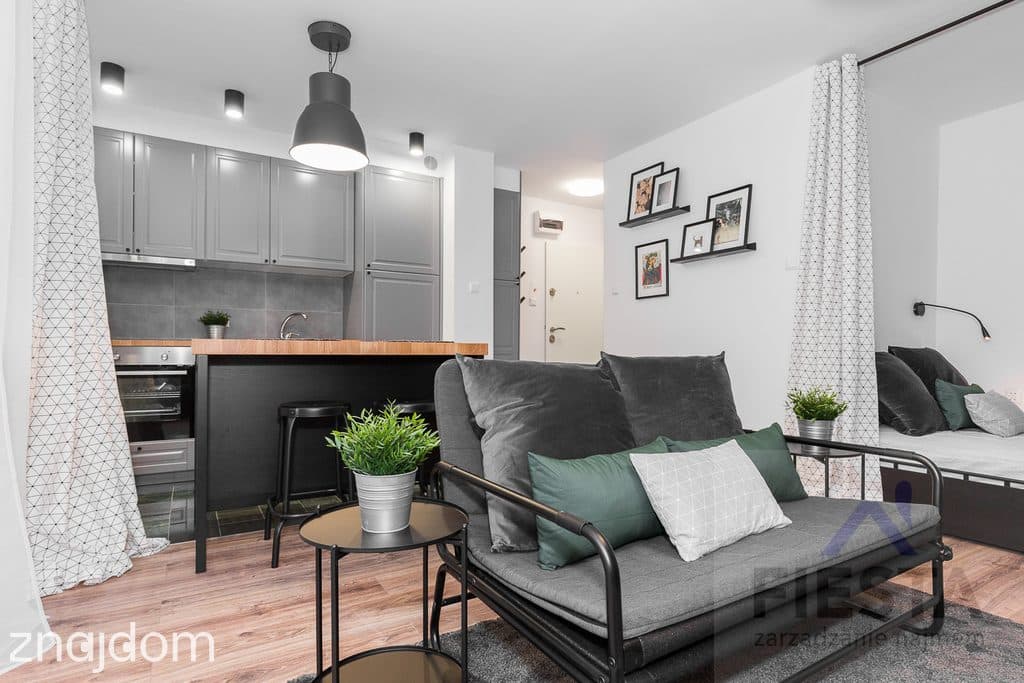 Nowoczesna kawalerka 27m2 – Ochota – Loftowy styl - zdjęcie 2