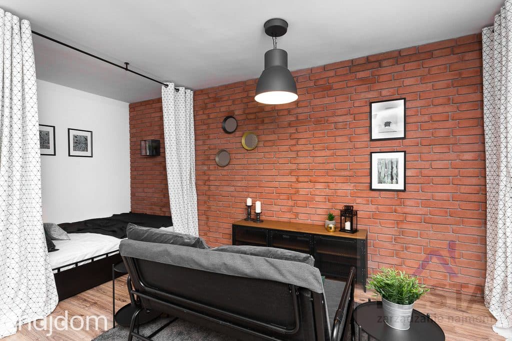 Nowoczesna kawalerka 27m2 – Ochota – Loftowy styl - zdjęcie 3
