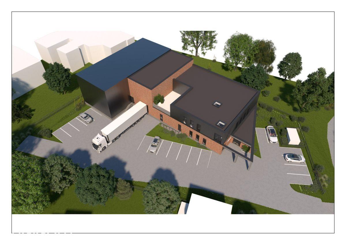 Działka z koncepcją hali 970m2 - Dąbrowica, Lublin - zdjęcie 2