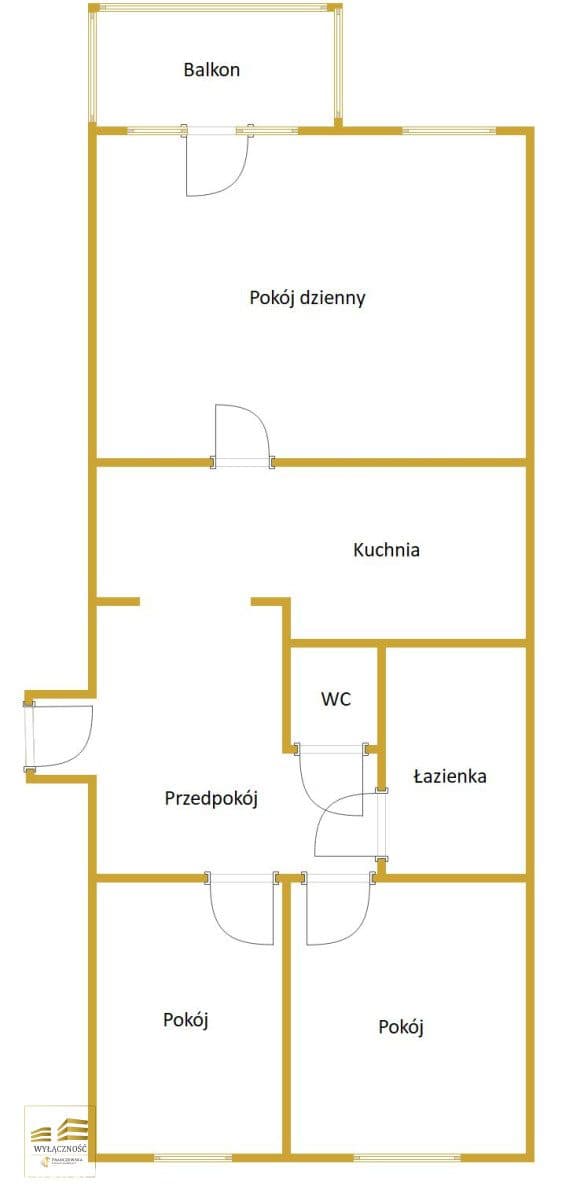 3 pokoje, balkon Centrum, ul. Głęboka - zdjęcie 2
