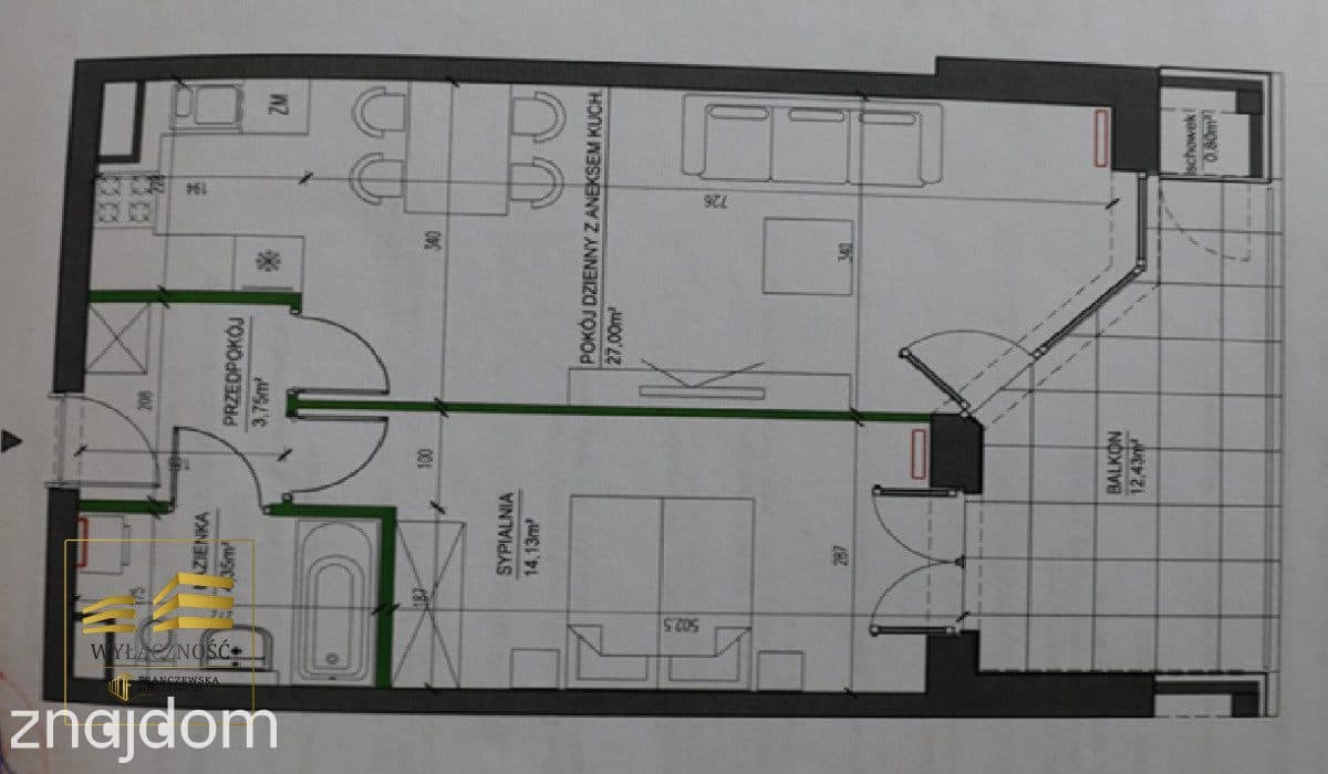 Apartament z tarasem Nałęczowska. - zdjęcie 20
