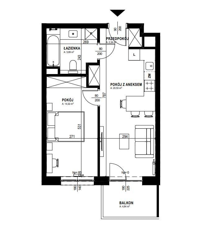 Mieszkanie 42,78 m2 | ul. Roztocze, Węglin - zdjęcie 6